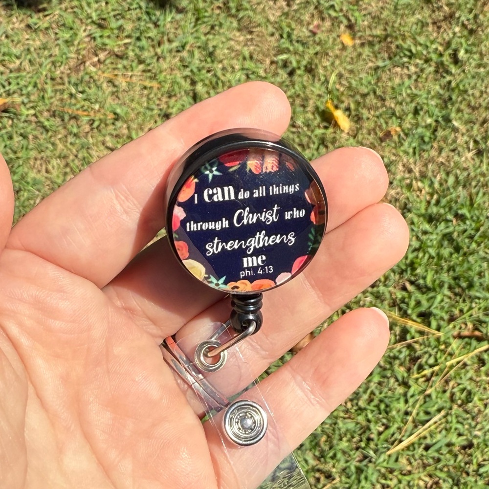 Inspirational Badge Reel with Philippians 4:13